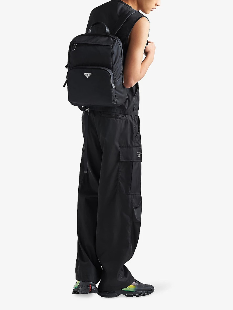 Prada Re-Nylon Logo-Embellished Woven Backpack outlook