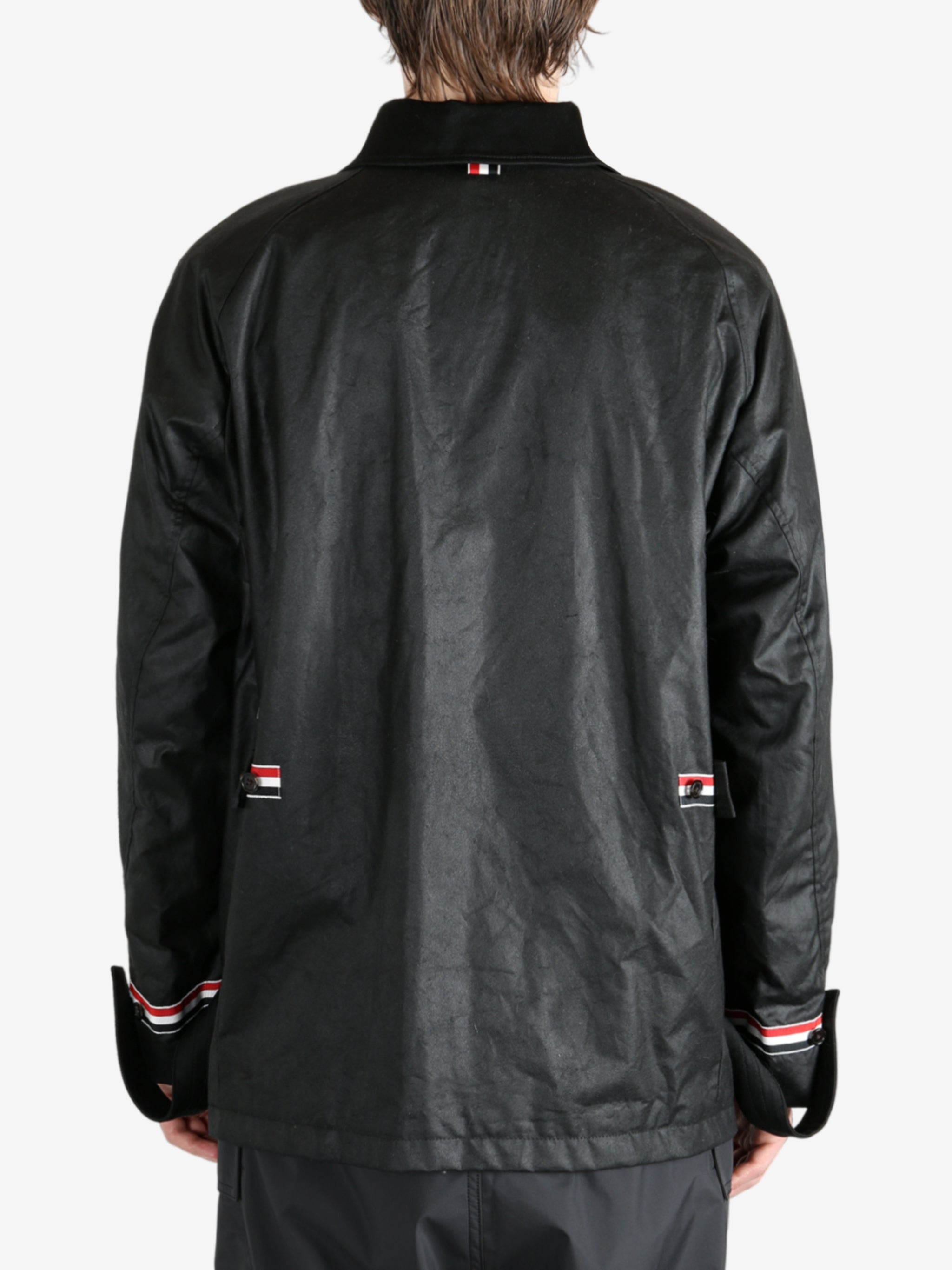 THOM BROWNE - Men Cropped Shawl Collar Field Jacket - 3