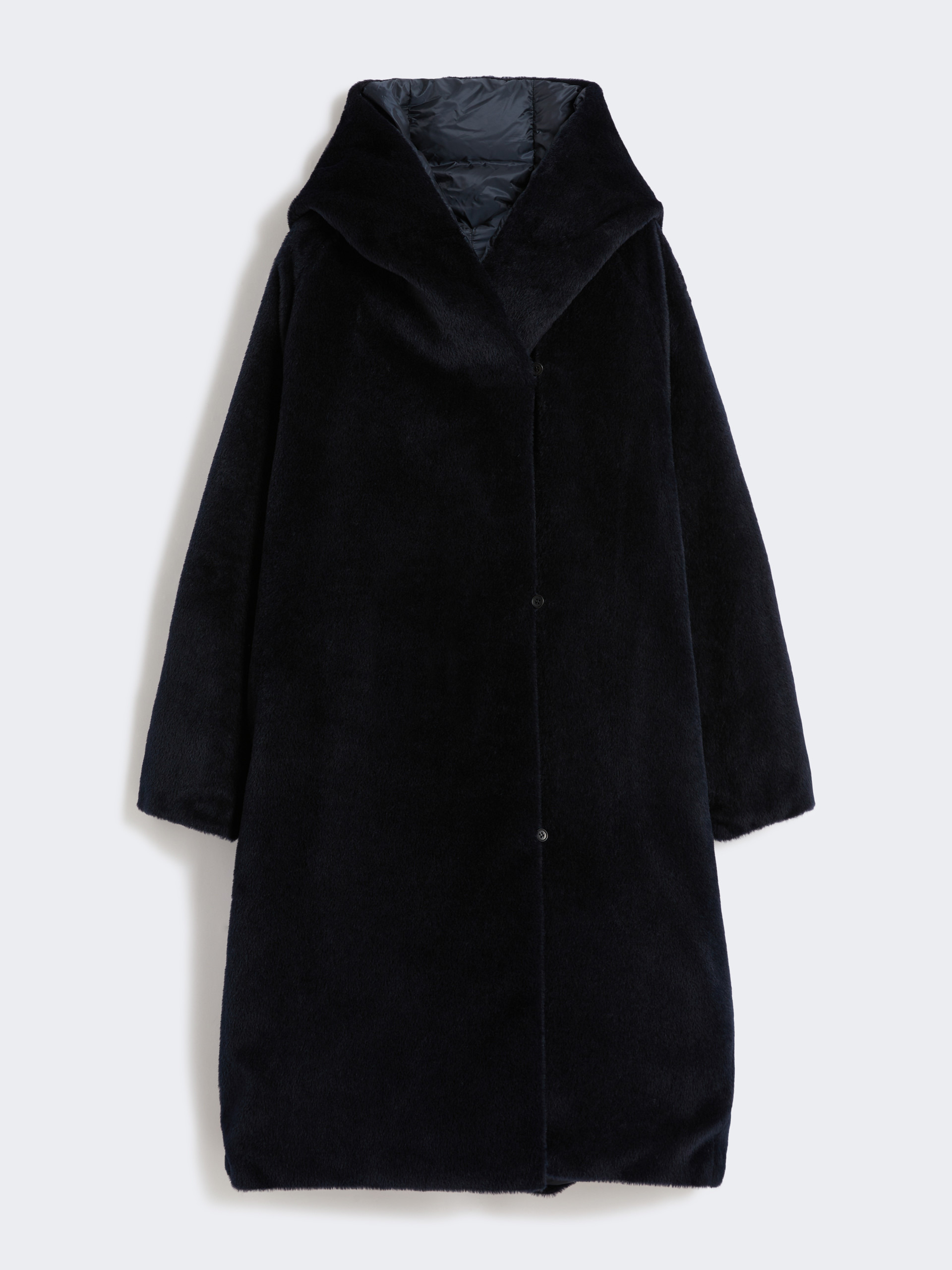 ORION Reversible down jacket in water-repellent fabric and faux fur - 1
