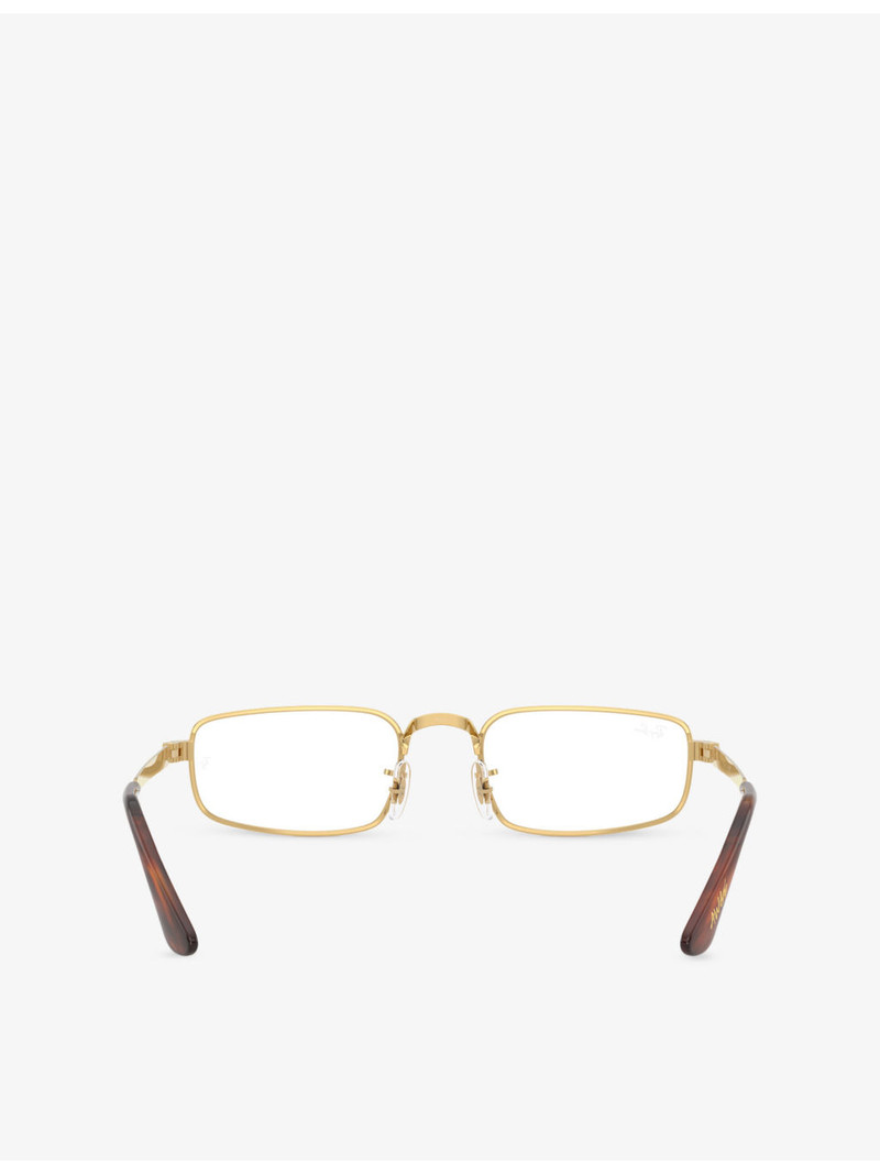 RB3927V Rectangle-Frame Metal Optical Glasses 4