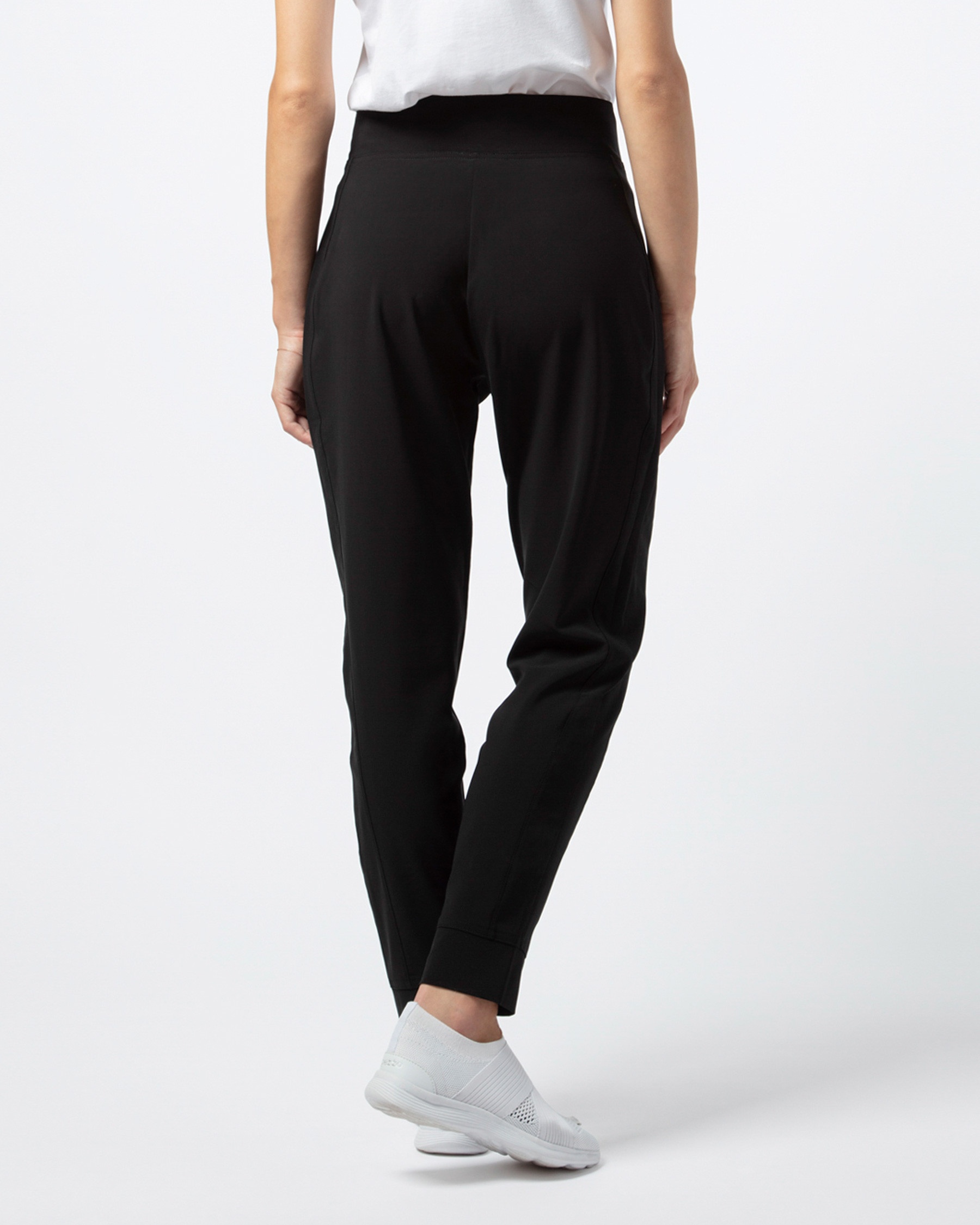 Straight stretch jersey pants - 4