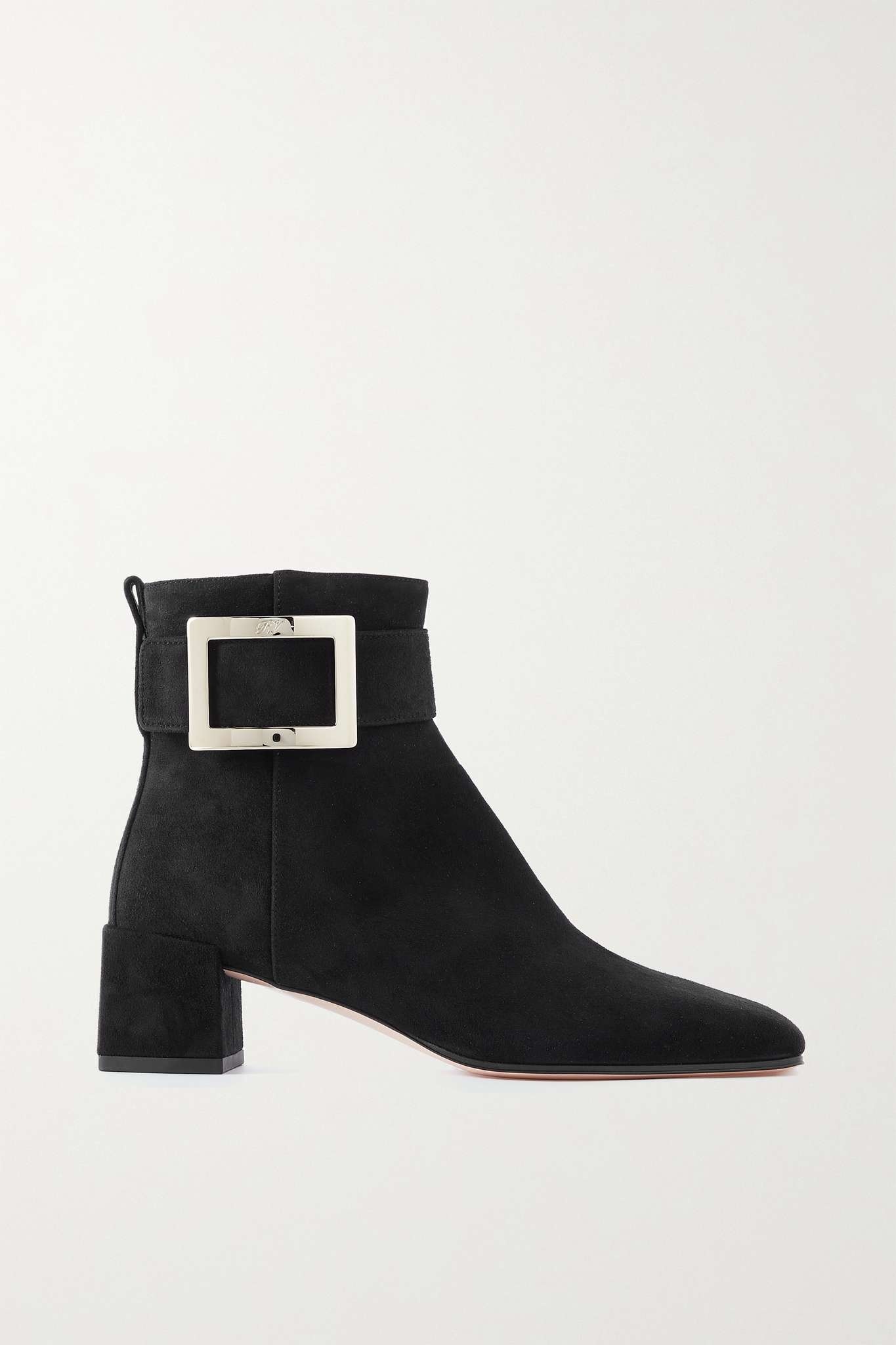 So Vivier buckled suede ankle boots - 1