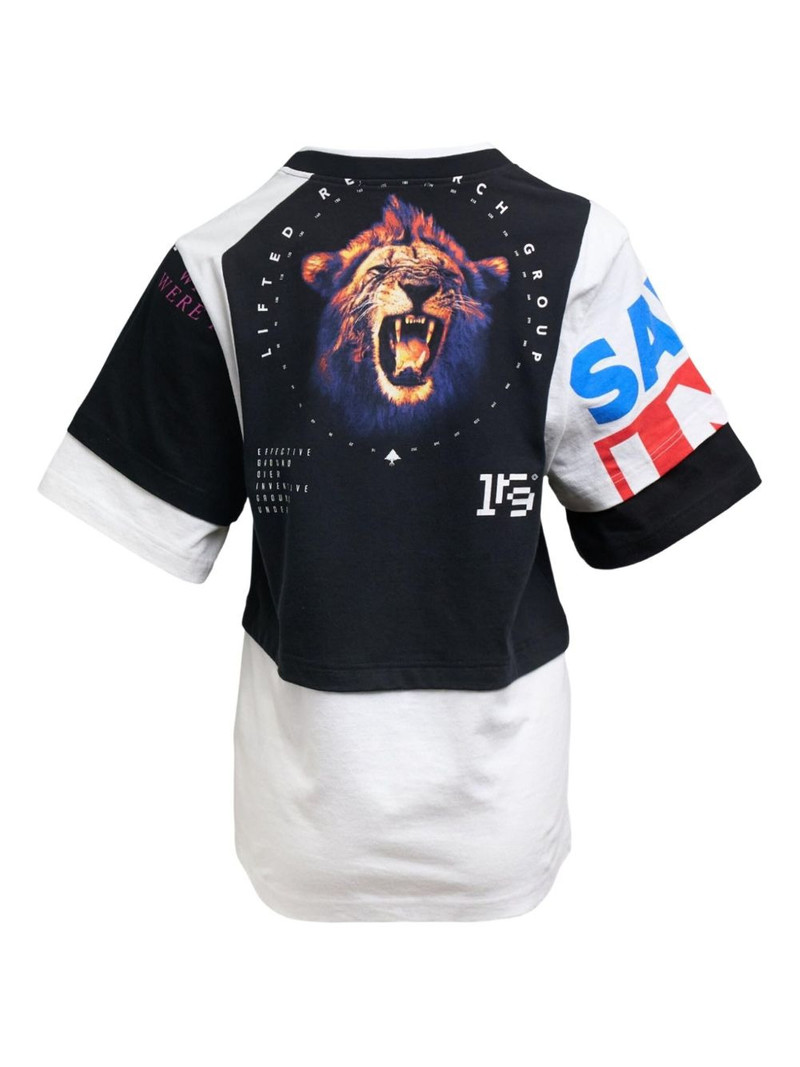 Marine Serre layered T-shirt outlook