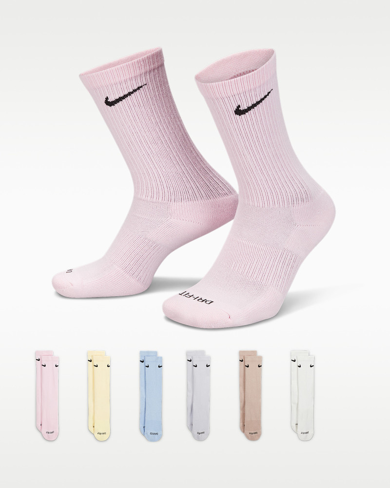 Nike Everyday Plus Cushioned Training Crew Socks (6 Pairs) 1