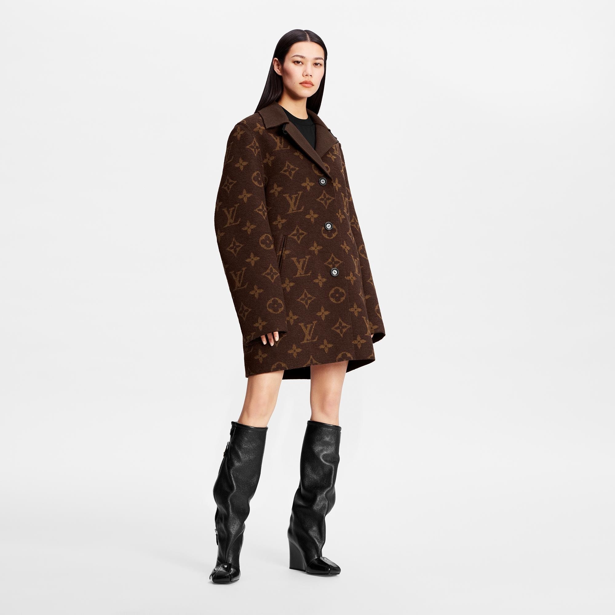 Raw Monogram Coat - 2