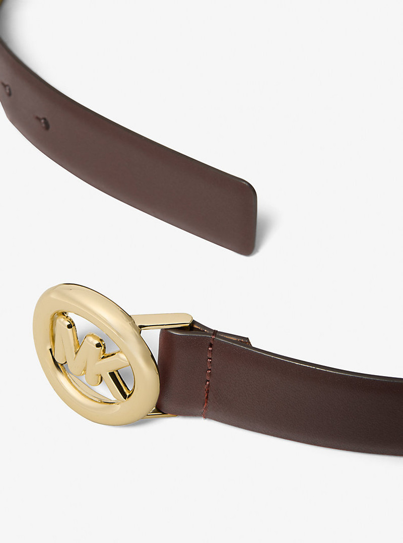 MICHAEL KORS Logo Leather Belt outlook