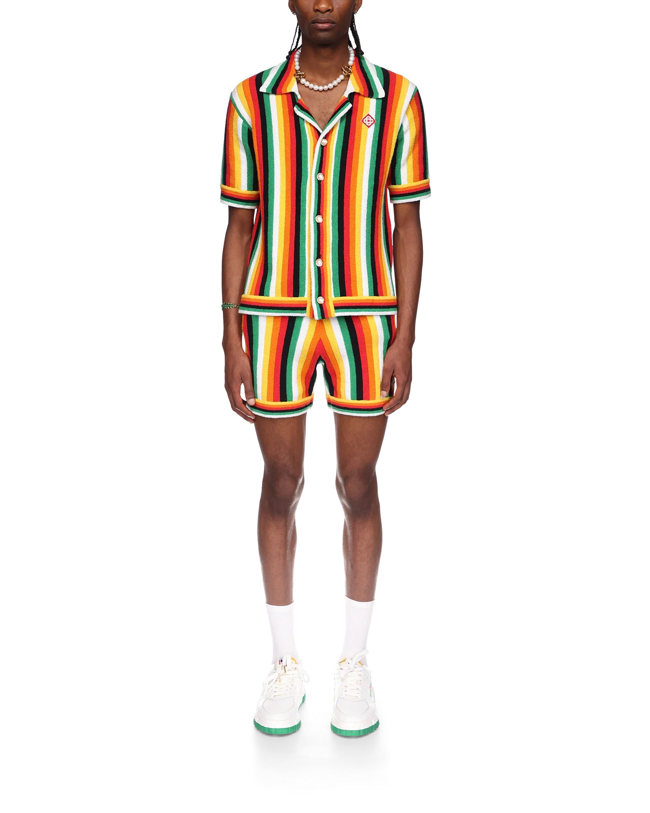 Striped Towelling Shirt - 2