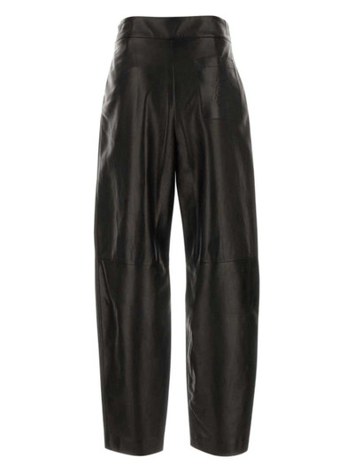 GIORGIO ARMANI leather straight-leg trousers outlook