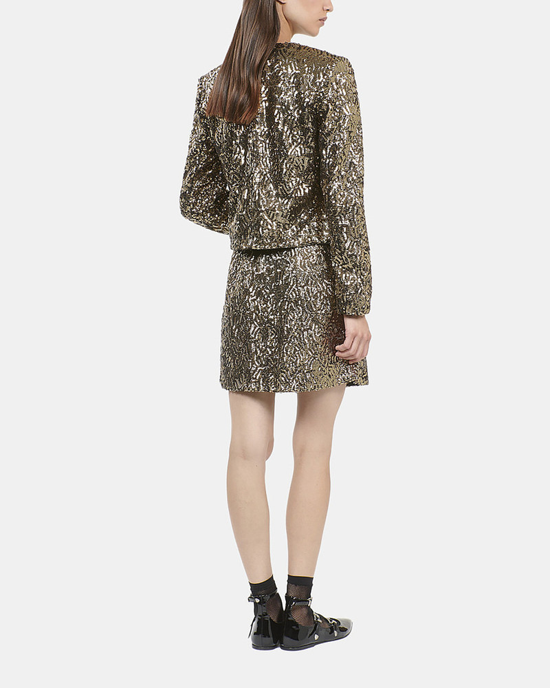SHORT JACKET WITH GOLDEN SEQUINS 3
