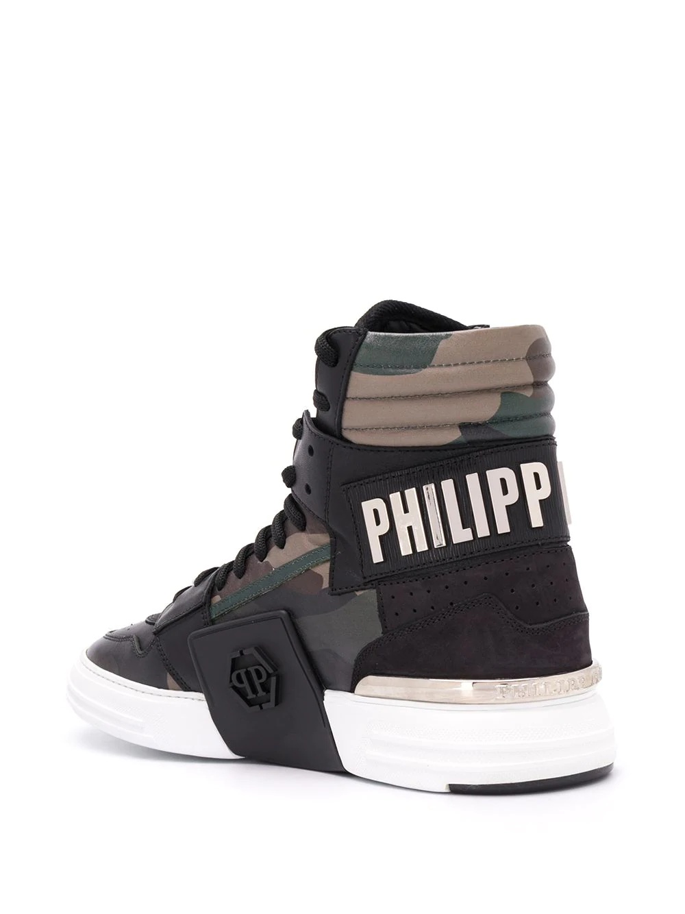 Camouflage High-Top Sneakers - 3