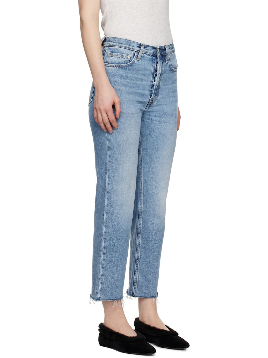 Blue Classic Cut Jeans - 2