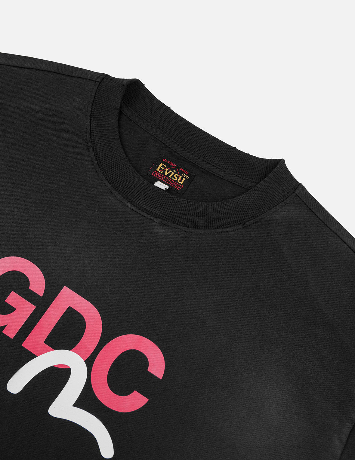 EVISU X GDC Dirty Wahsed Relax Fit T-shirt - 8