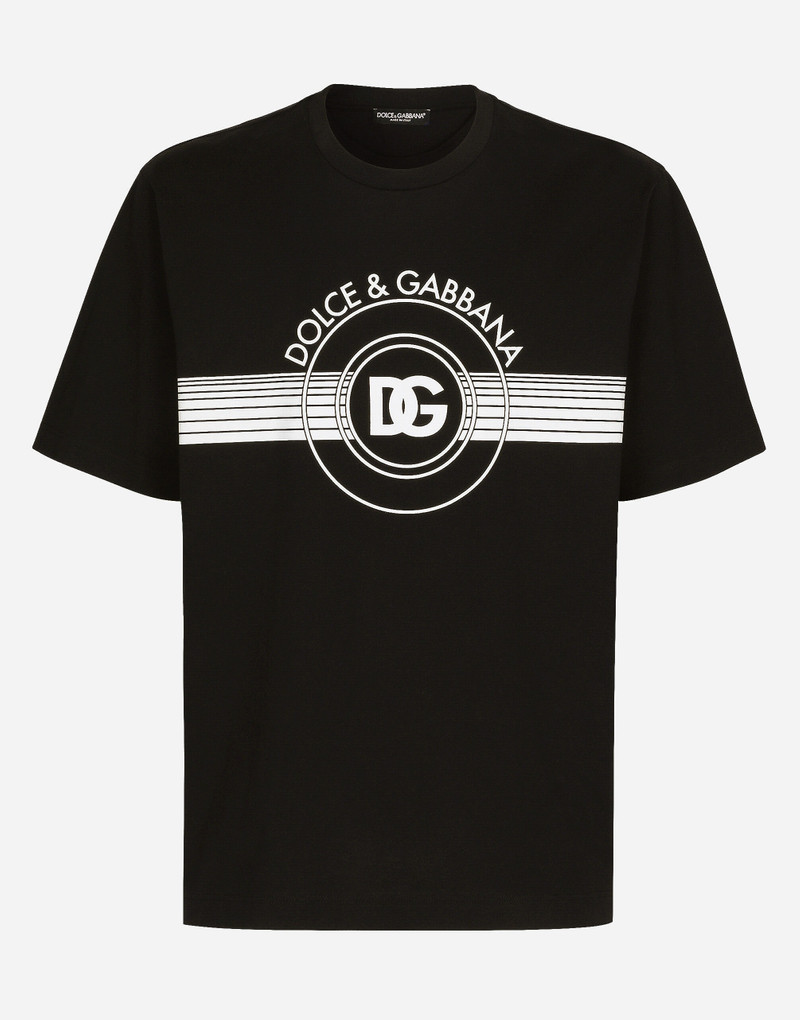 Cotton interlock T-shirt with DG logo print 1