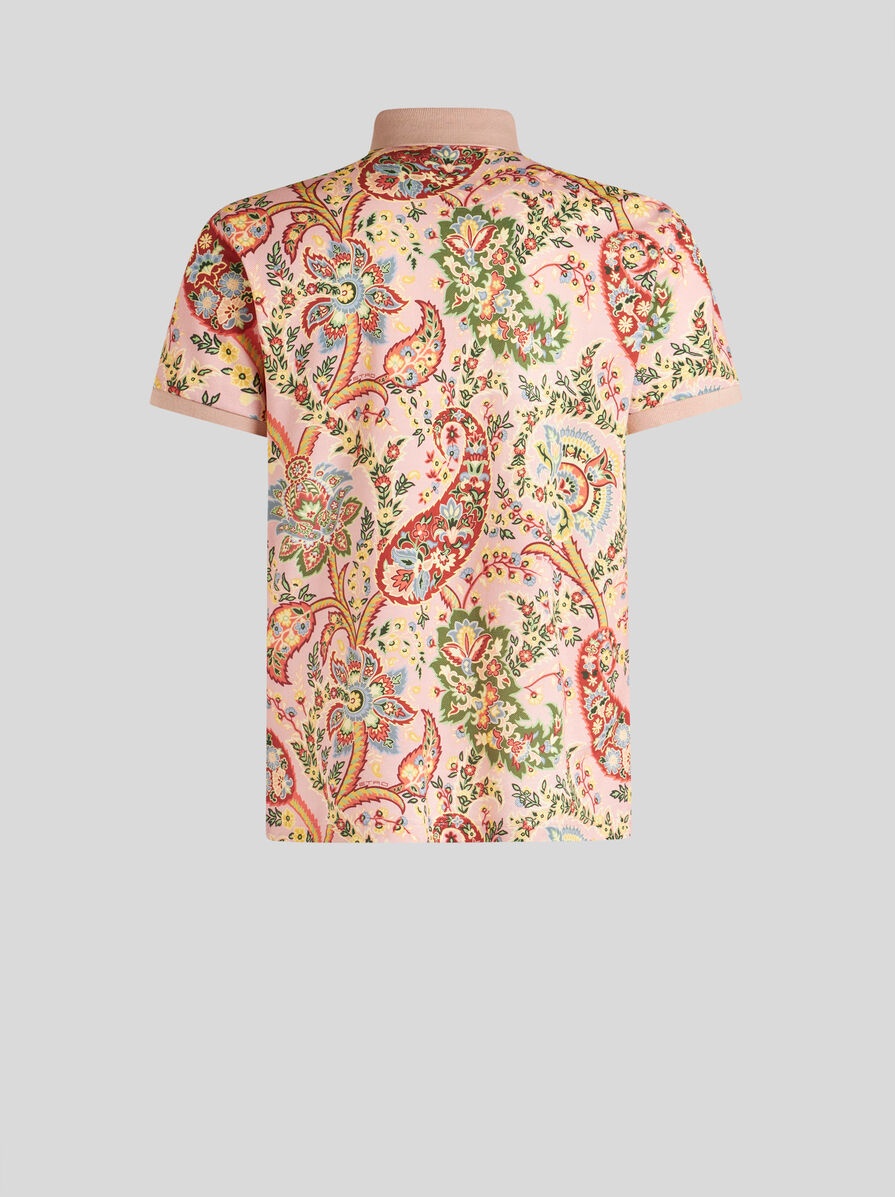 FLORAL PAISLEY POLO SHIRT - 5