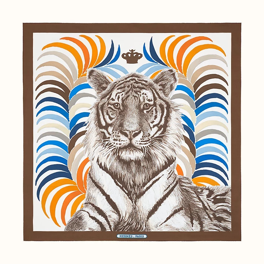 Tigre Royal double face scarf 90 - 3