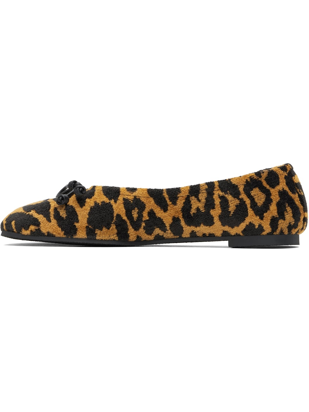Black & Tan Ryder Leopard Ballerina Flats - 3