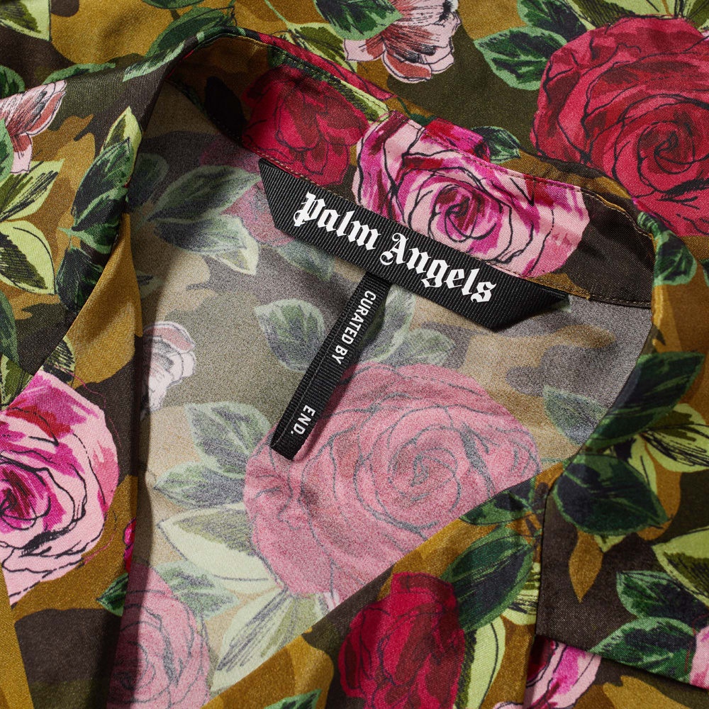 END. x Palm Angels Allover Camo Rose Pajama Shirt - 2