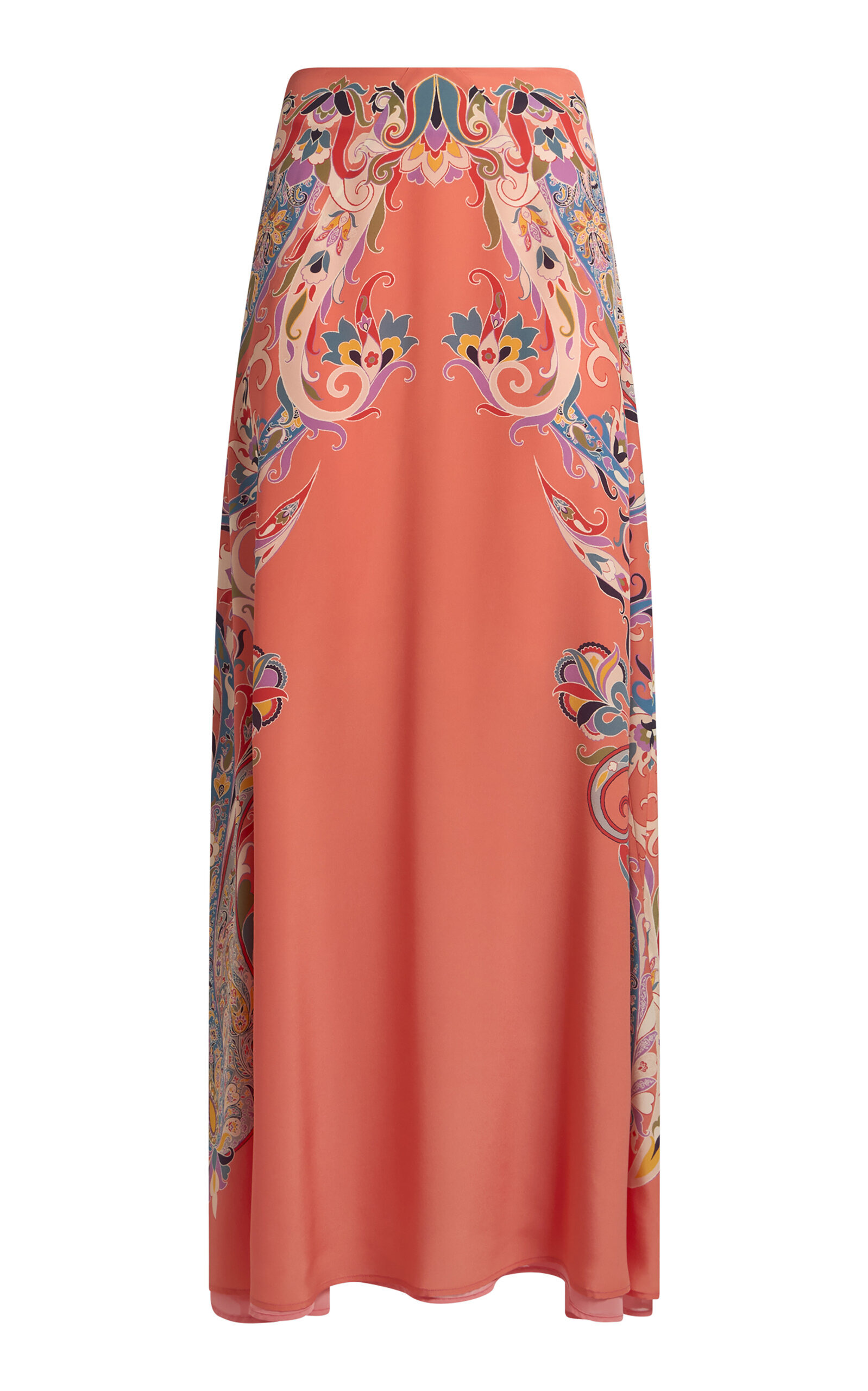 Silk Maxi Skirt multi - 1