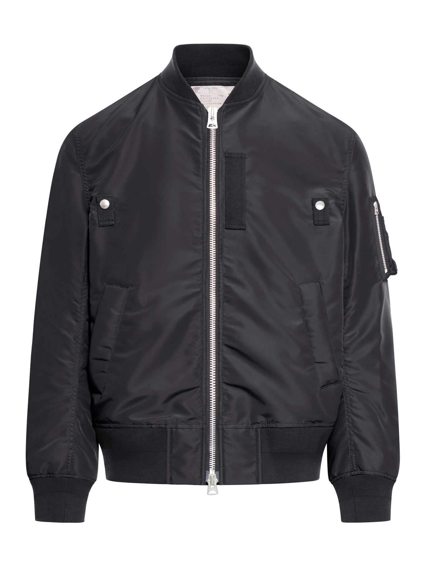 NYLON TWILL BOMBER JACKET - 1