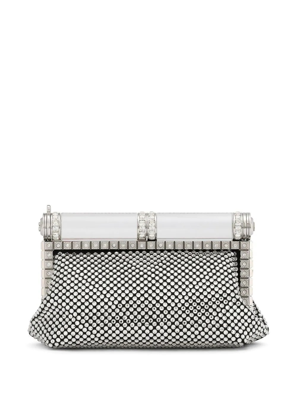 crystal-embellished clutch bag - 1