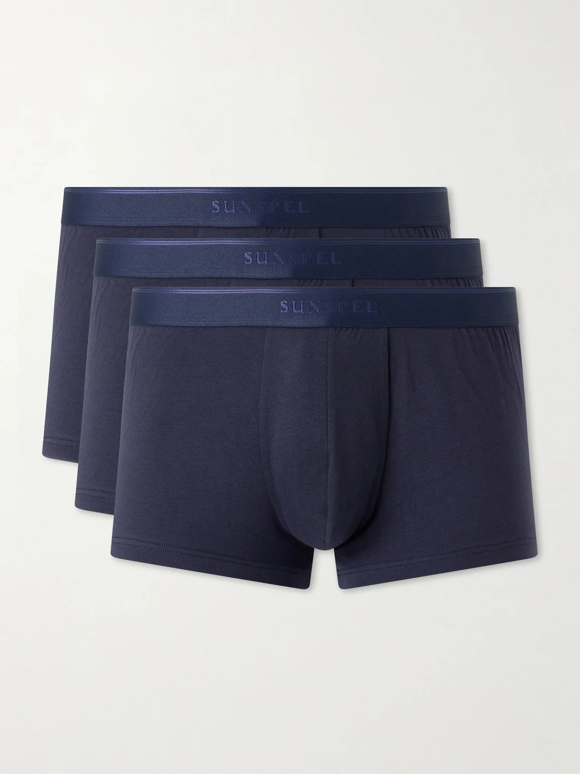 Three-Pack Stretch Cotton-Blend Jersey Boxer Briefs - 1