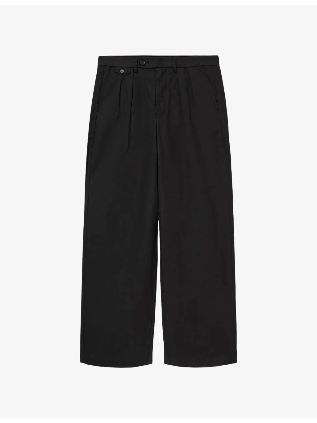 Conway Wide-Leg Cotton-Blend Trousers - 1