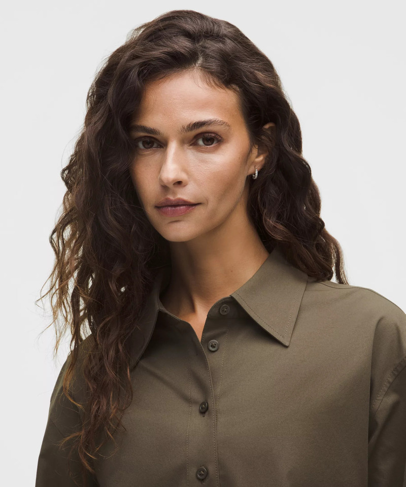 Woven Relaxed-Fit Button-Up Shirt 4