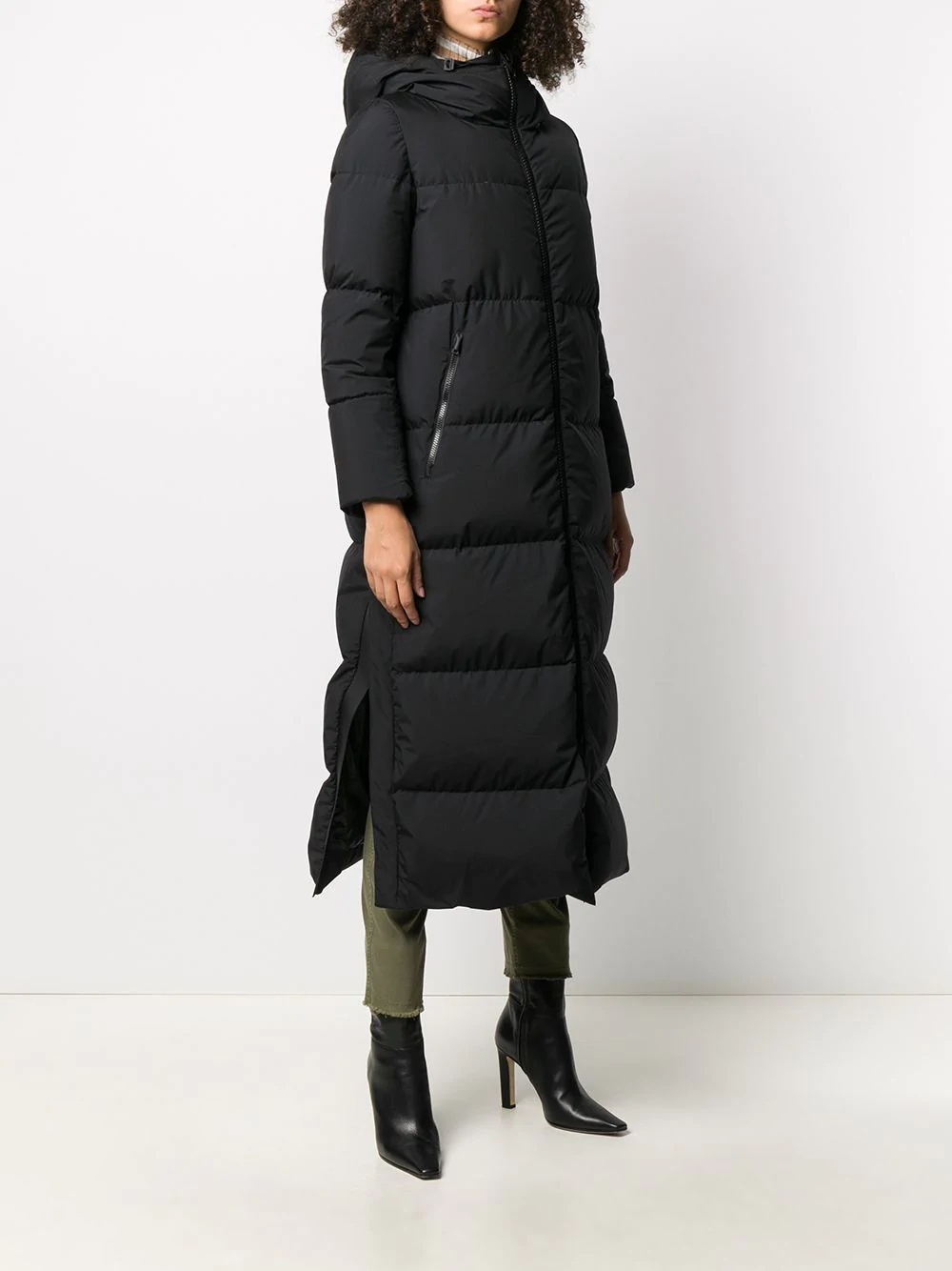 long Laminar padded coat - 3