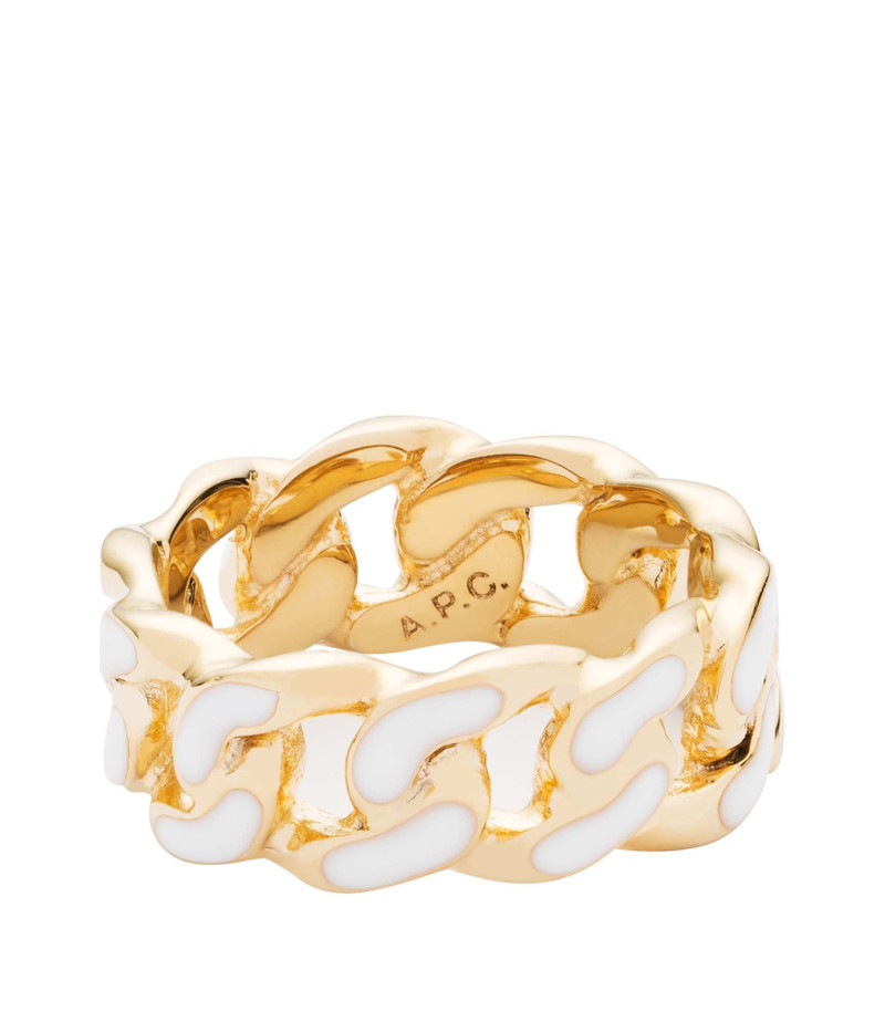 SAM RING - BRASS AND ENAMEL - A.P.C. ACCESSORIES 1