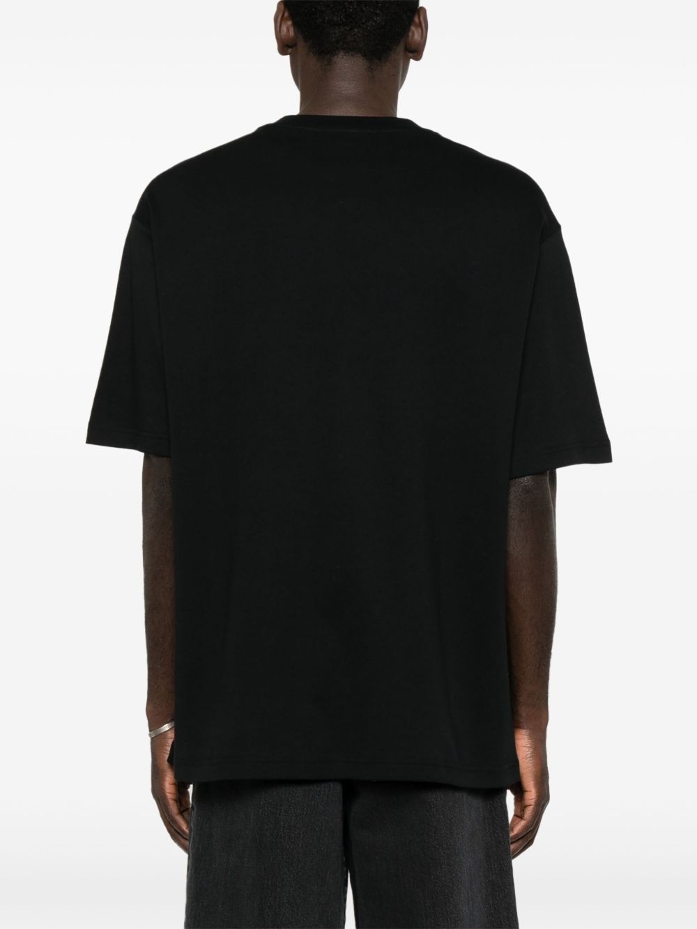 logo-embroidered T-shirt - 3