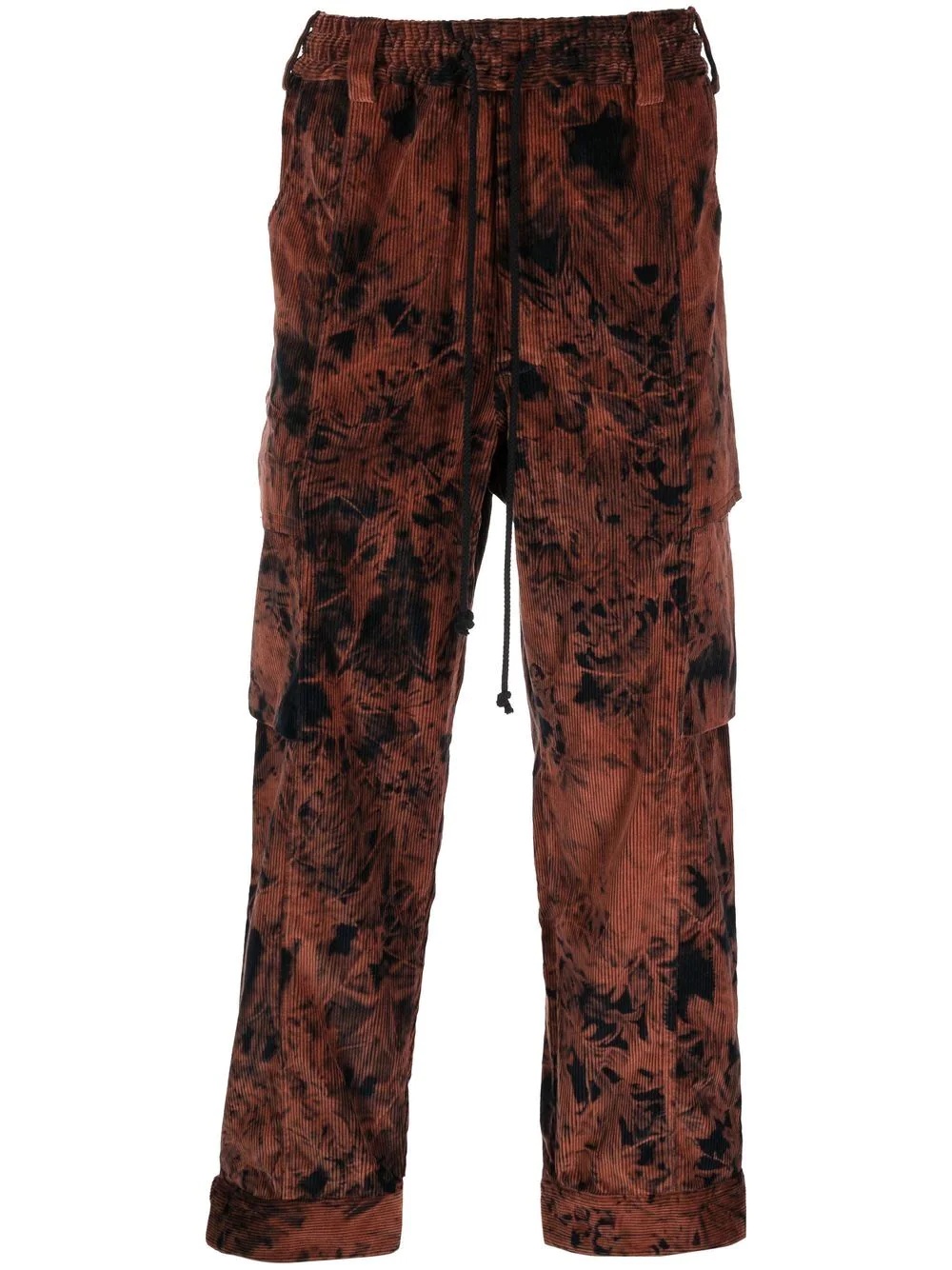 bleached tapered trousers - 1