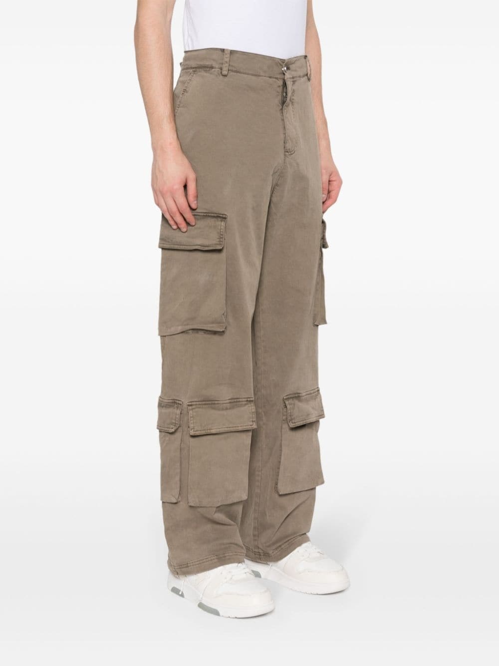 logo-plaque cargo pants - 3