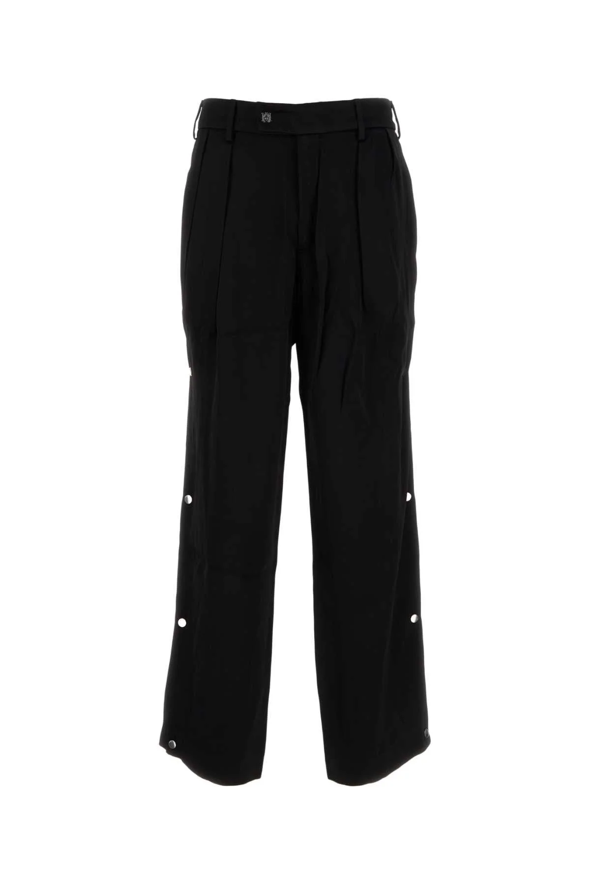 Amiri Men Black Viscose Pant - 1