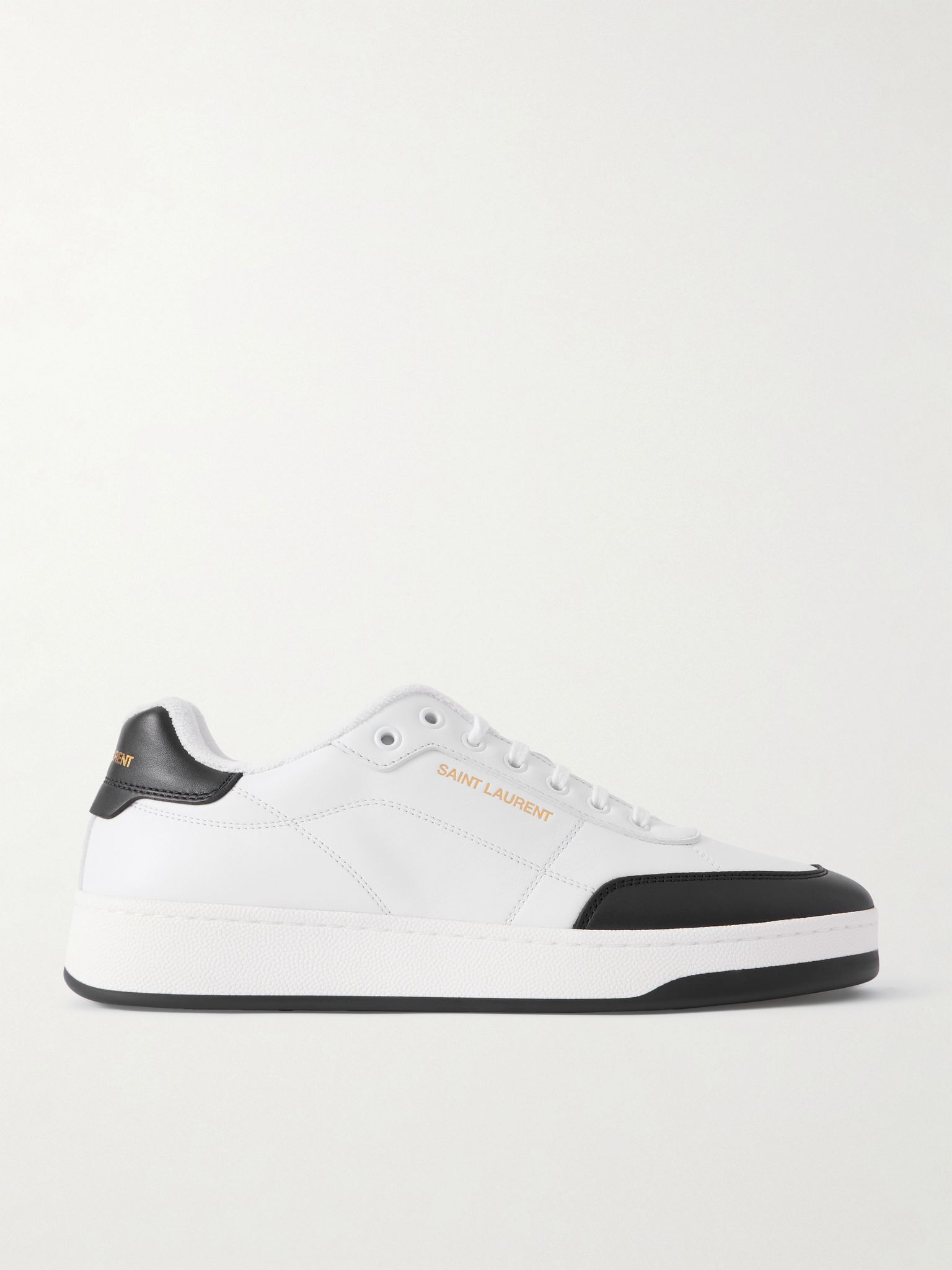 SL/61 Two-Tone Leather Sneakers White - 1