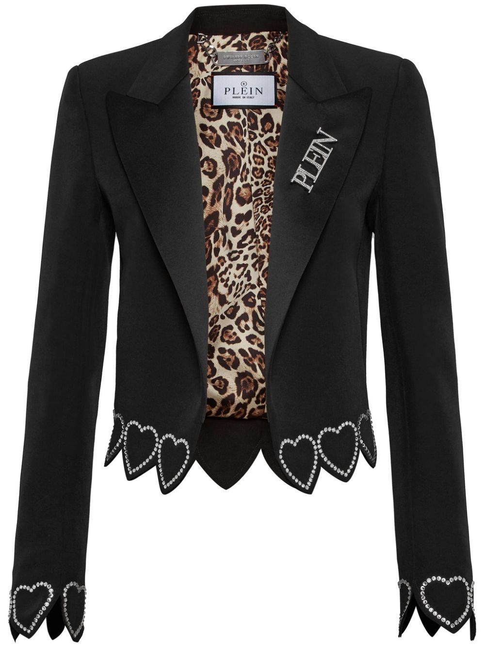 heart-embellished blazer - 1