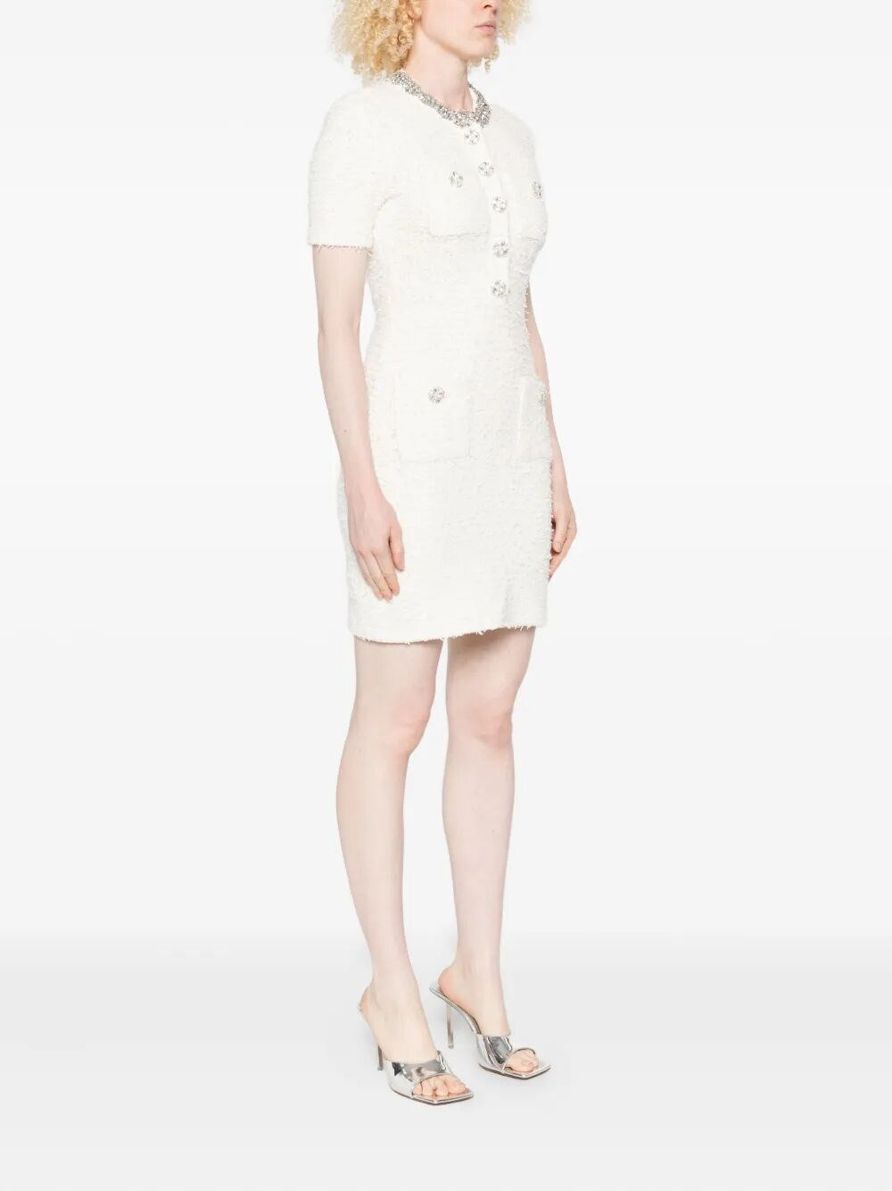 Textured Knit Mini Dress - 3