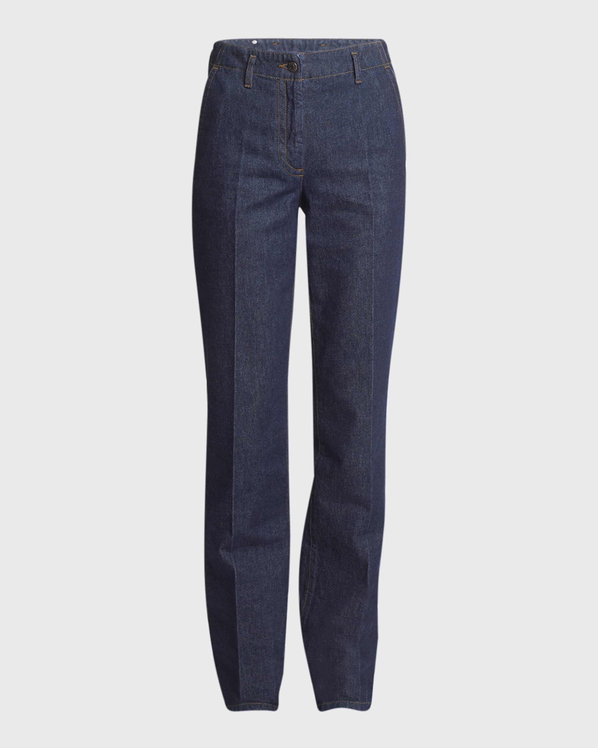 Dries Van Noten Peyton Straight-Leg Denim Pants - Bergdorf Goodman