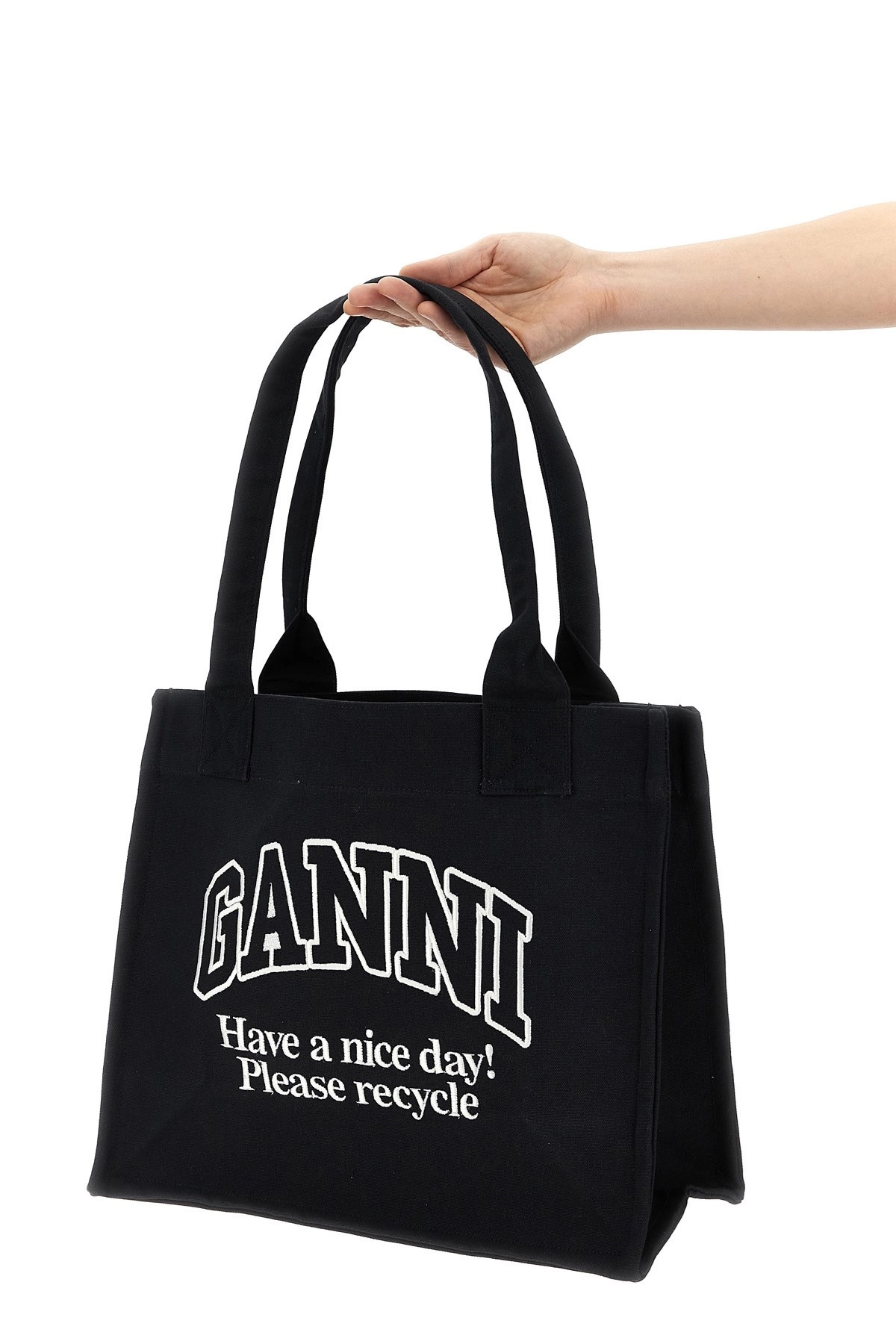 'Large Easy Shopper Contrasted Logo' shopping bag - 2