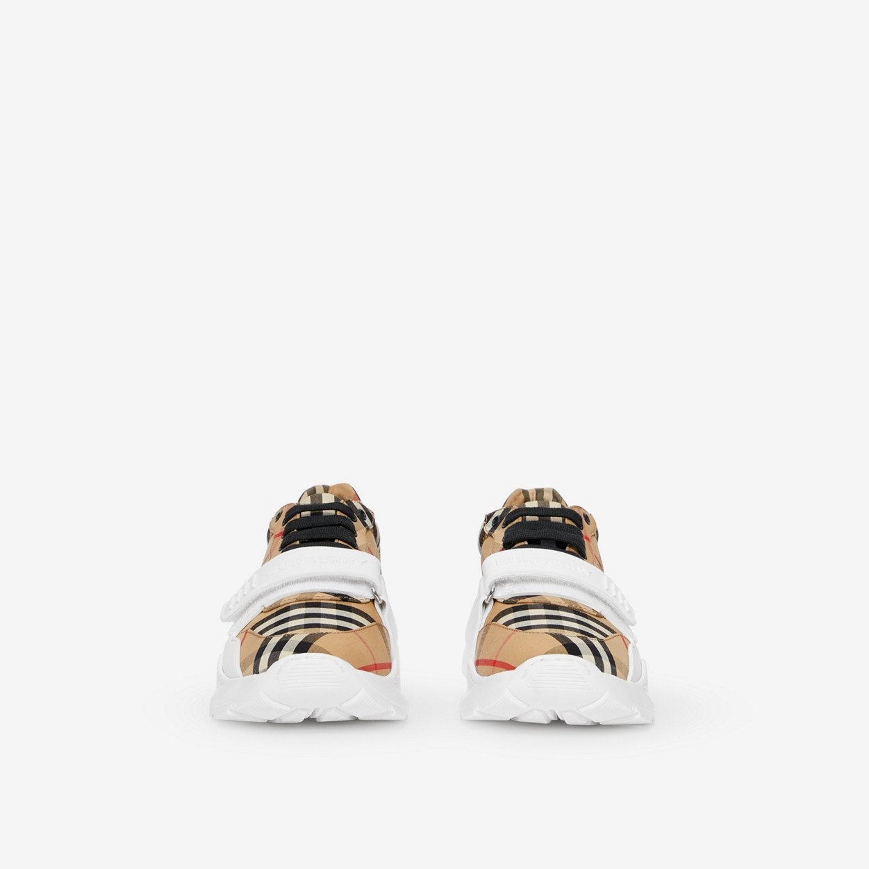 Vintage Check Cotton Sneakers - 2