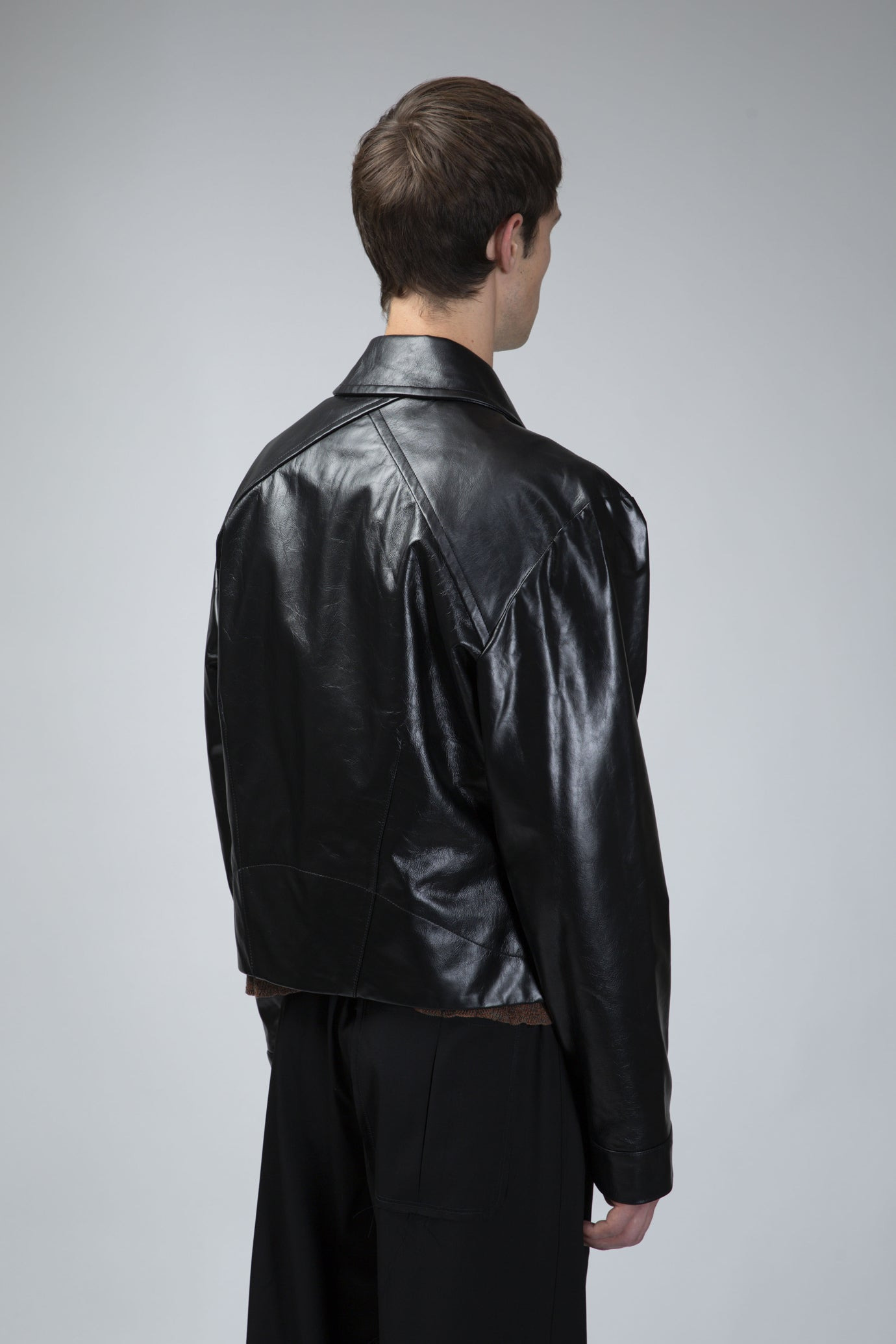 Kraner Cropped Leather Blouson - 3