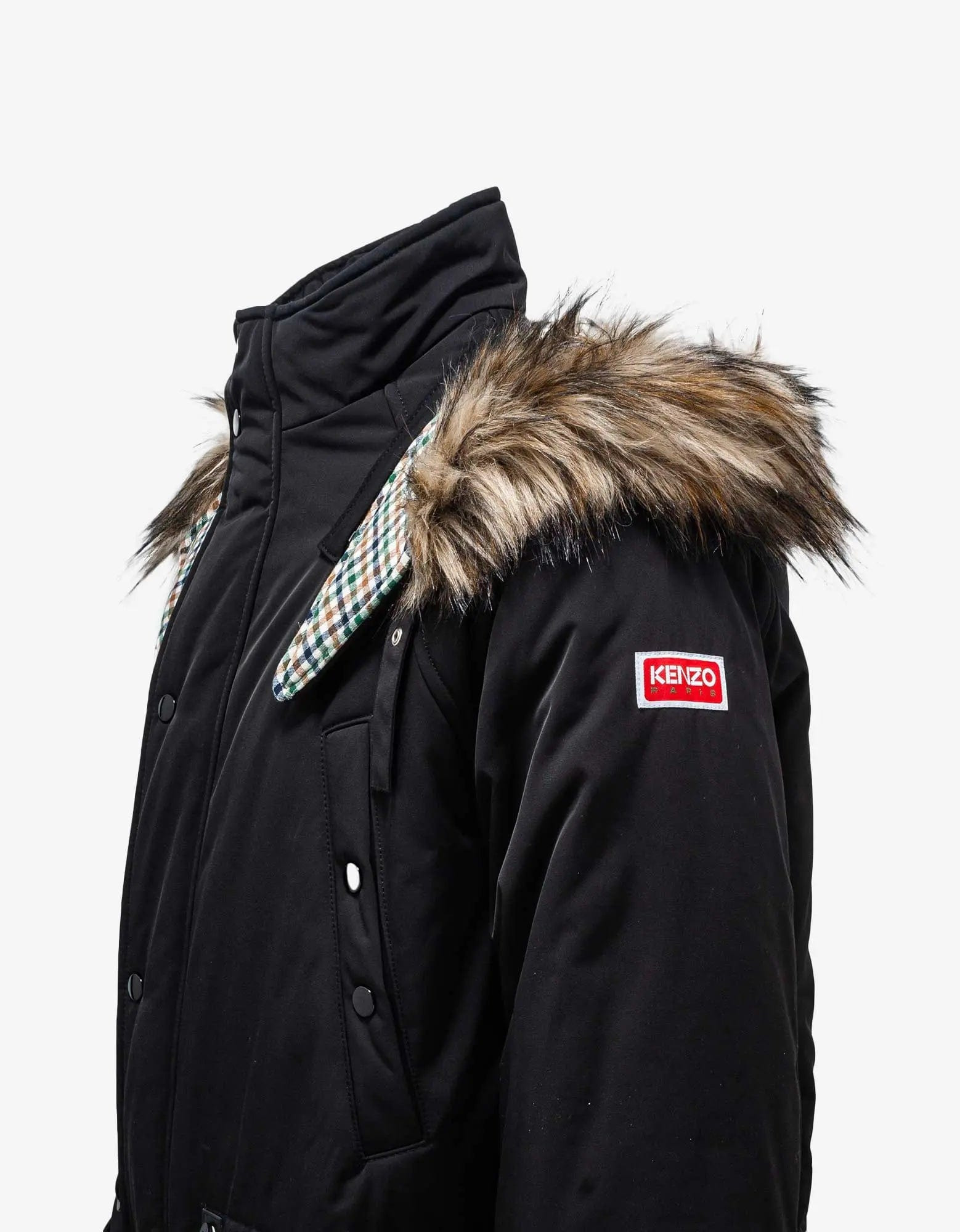 Kenzo Black Winter Parka - 5