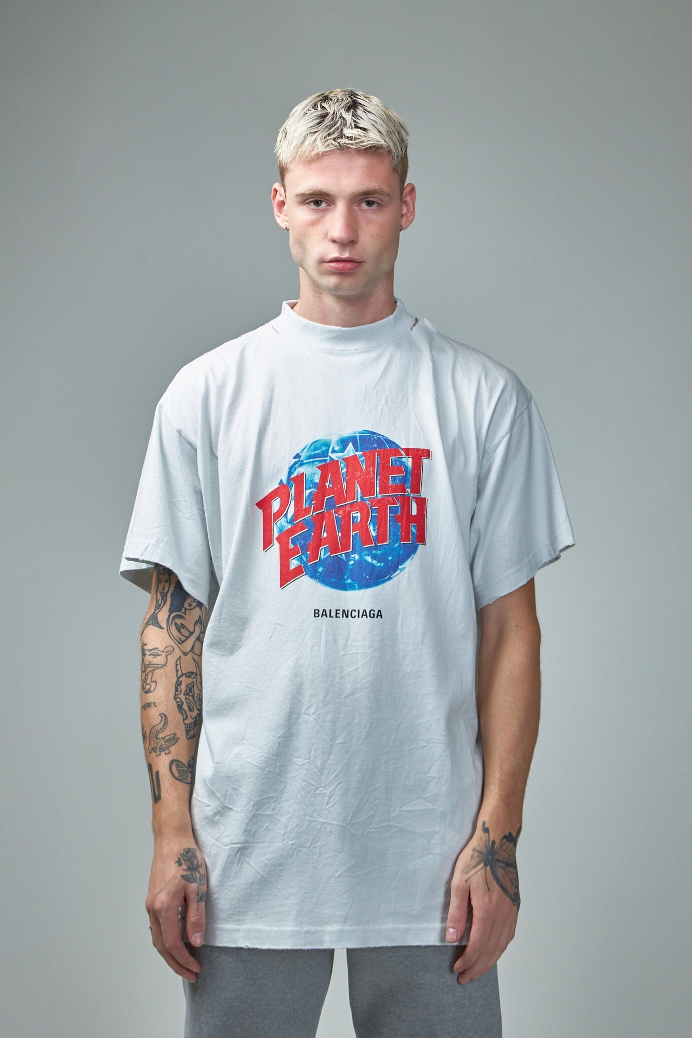 BALENCIAGA Planet Earth T-Shirt Oversized | labelsfashion