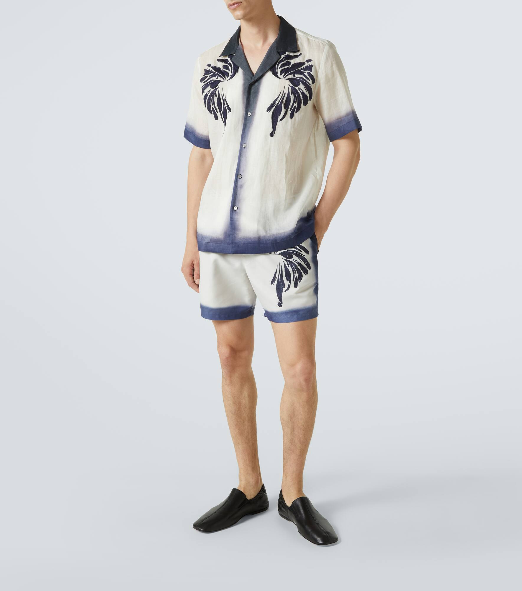Embroidered bowling shirt - 2