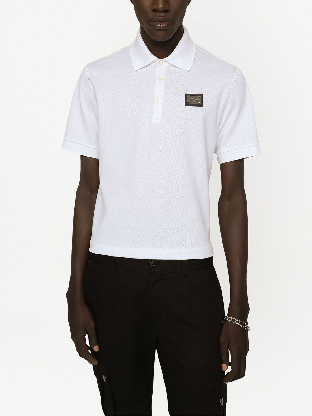 logo plaque polo shirt - 5