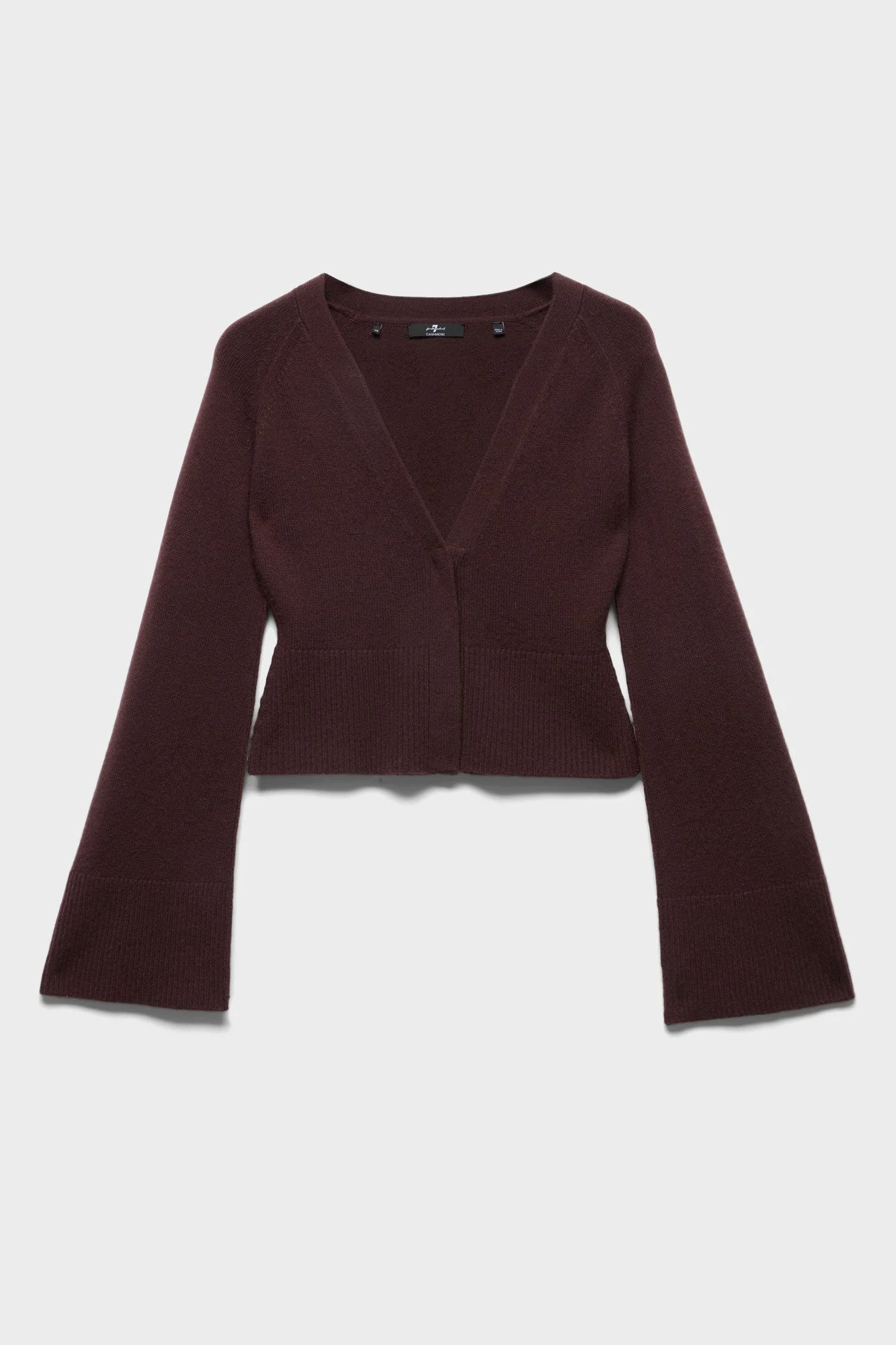 LARGE RIB CARDIGAN in Cashmere - 1