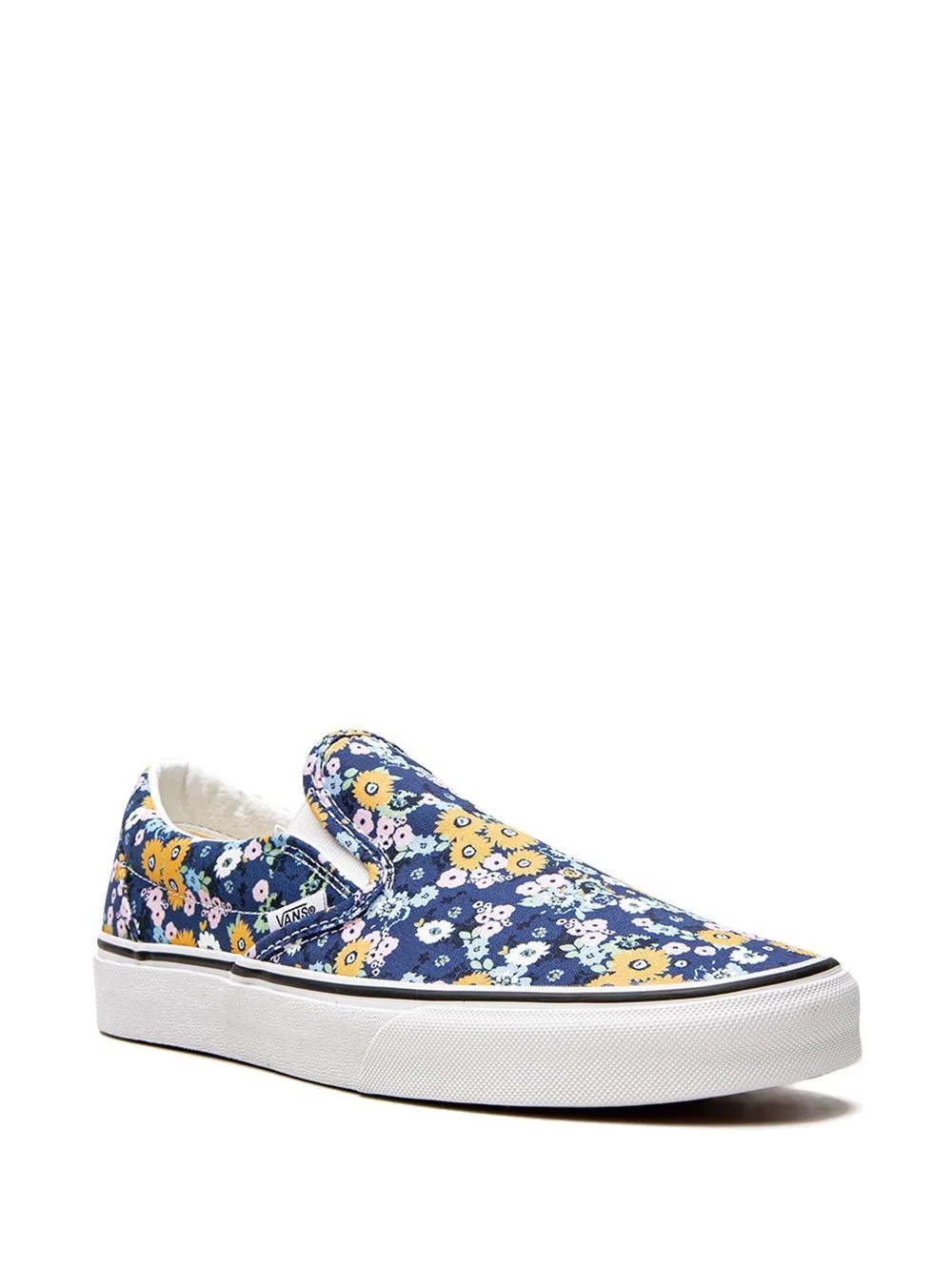 floral-print slip-on sneakers - 2