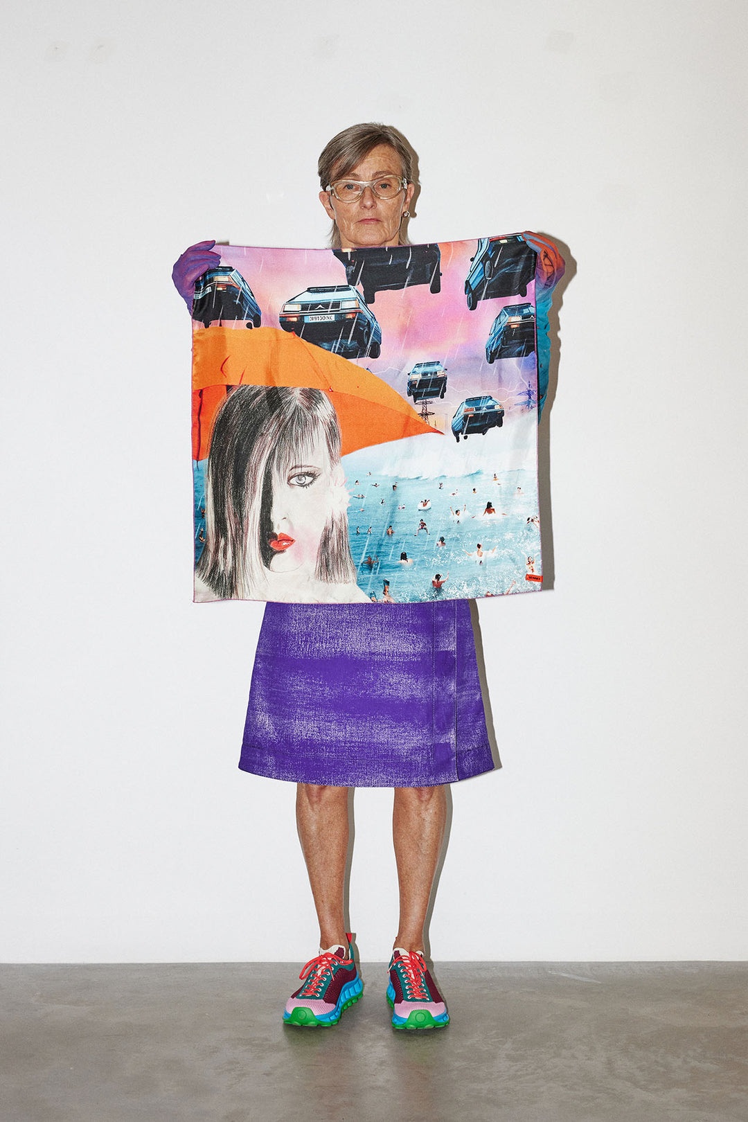MARYLÈNE PRINT FOULARD / silk - 3