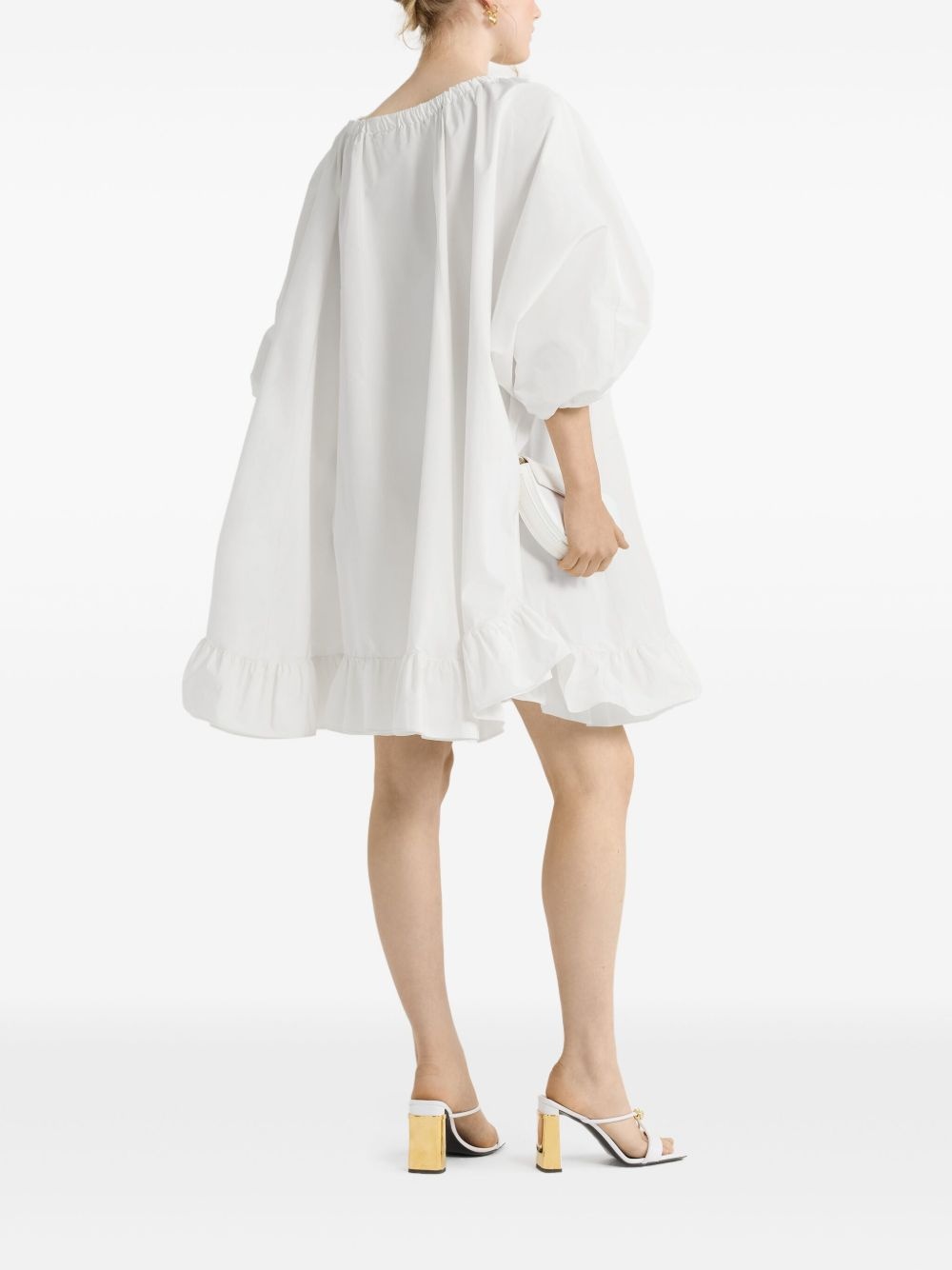ruffle-hem mini dress - 3