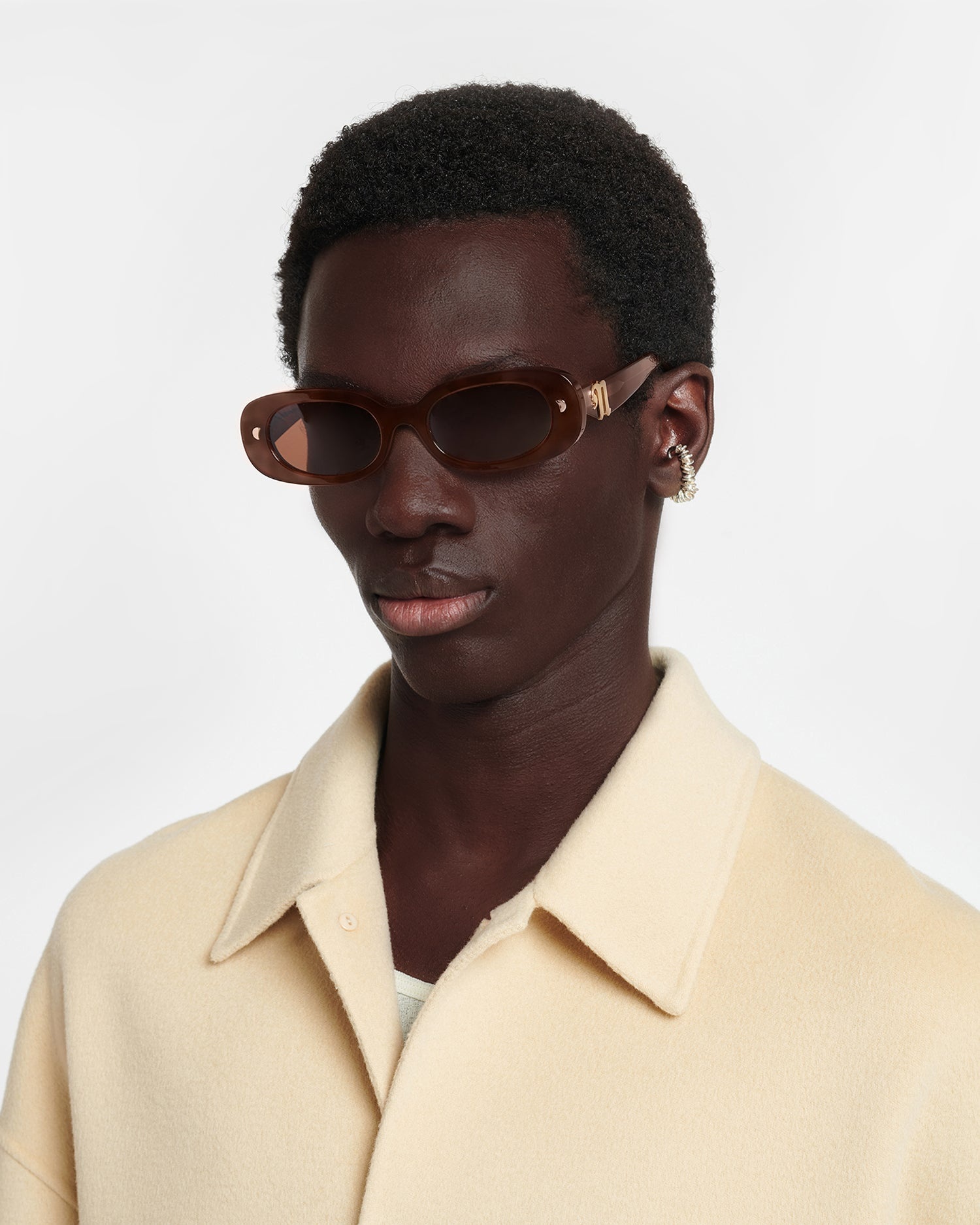 Bio-Plastic Oval-Frame Sunglasses - 5