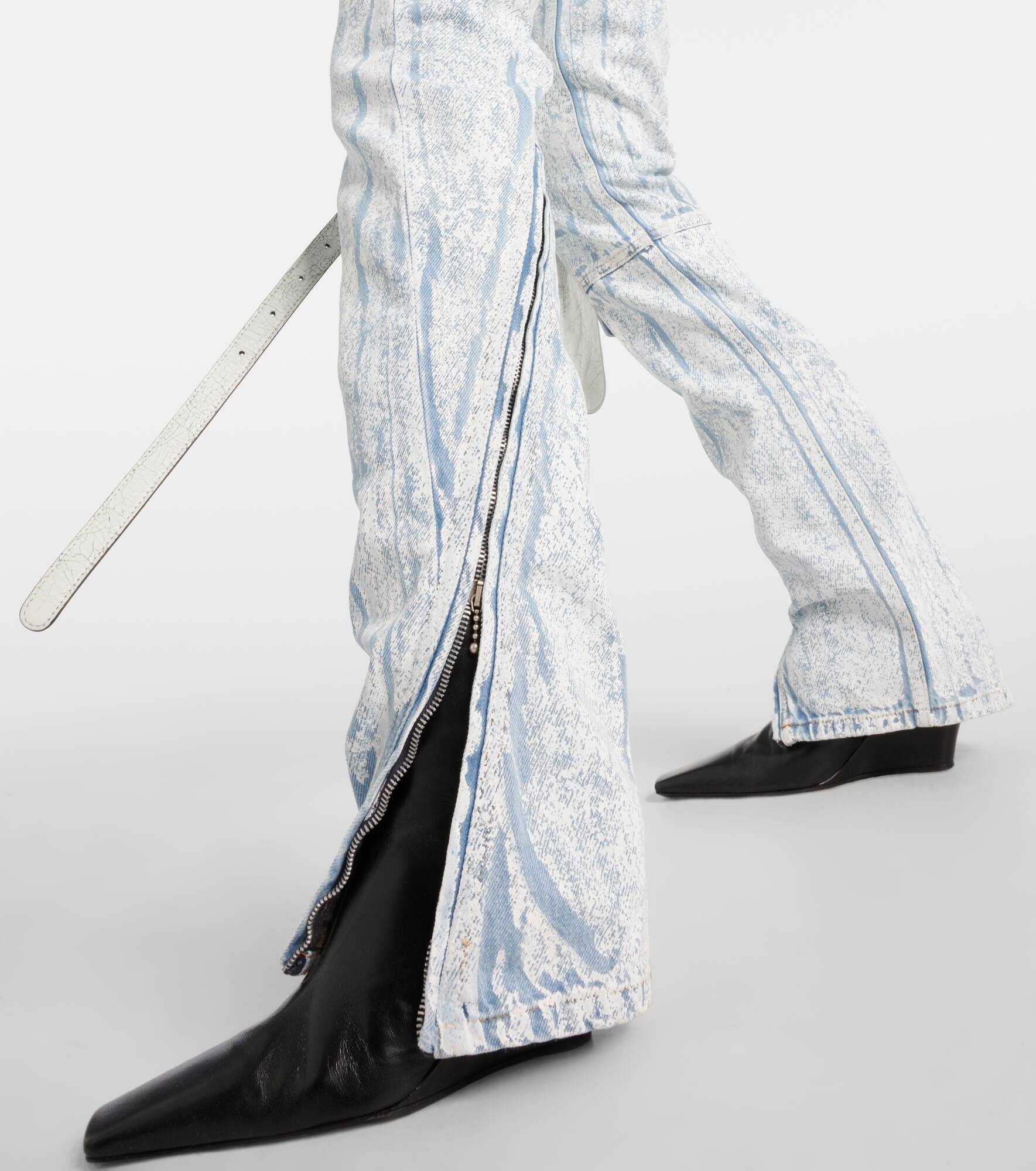Printed low-rise slim jeans - 5